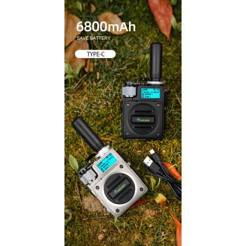 2PCS G6 global-ptt Wurui Military POC walkie talkie 4G long range radios Two way radio Phone Police Global intercom